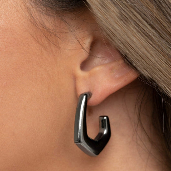 Affordable Small Black Hoop Earrings