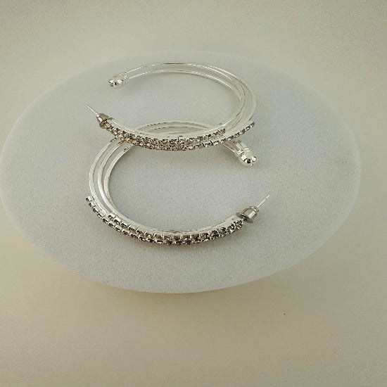 Rhinestone Hoop Earrings Sparkling Jewelry for Every Occasion