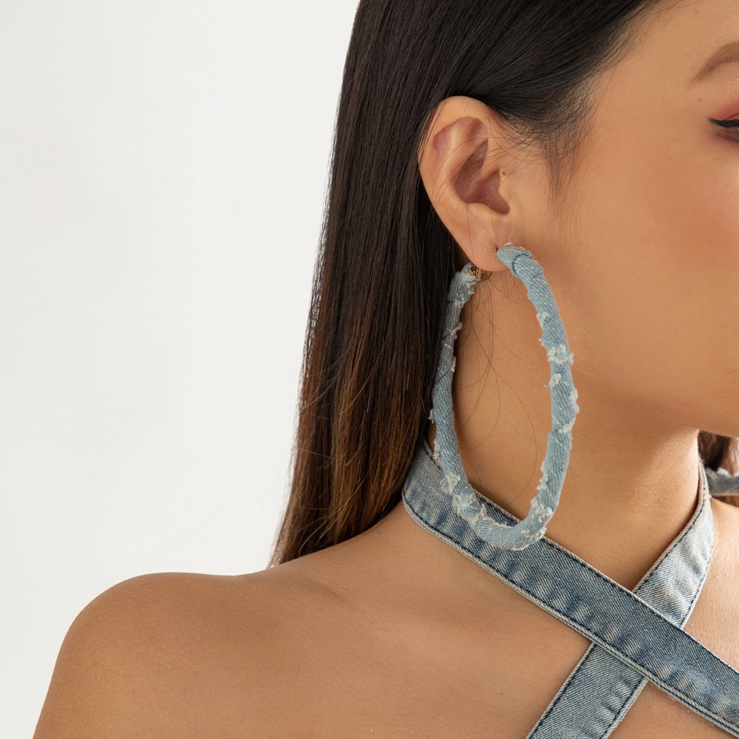 Denim Dreams Hoops – Trendy, Stylish Hoop Earrings for Every Look