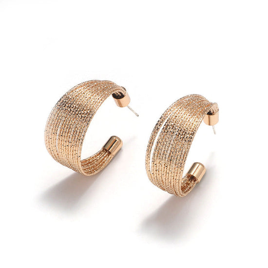 Small Gold Affordable Hoop Earrings, Elegant a suitable for all occasions.
