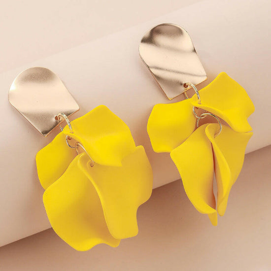 Pendientes de flor de rosa