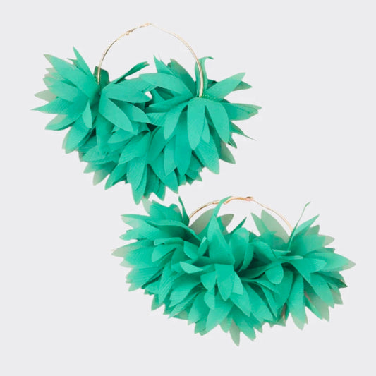 Chiffon Hoop Earrings  Elegant & Feminine Accessories