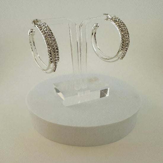 Rhinestone Hoop Earrings  Sparkling Jewelry for Every Occasion