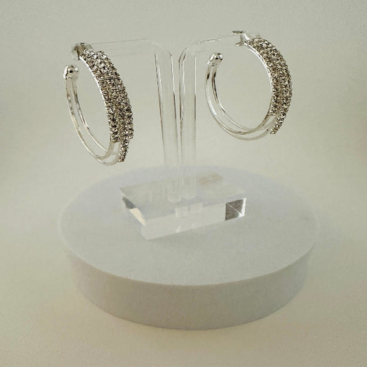 Rhinestone Hoop Earrings  Sparkling Jewelry for Every Occasion