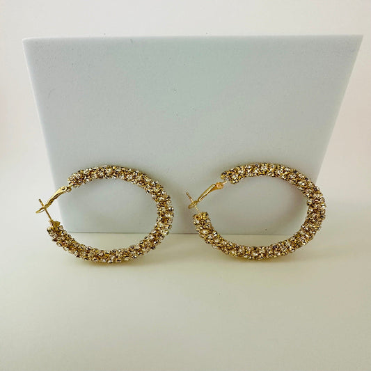 Rhinestones Hoops | Sparkling Jewelry for Every Occasion