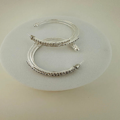 Rhinestone Hoop Earrings  Sparkling Jewelry for Every Occasion