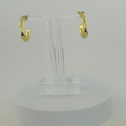 Small gold hoop earrings