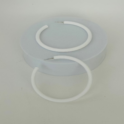 Affordable White Hoop Earrings | Timeless Elegance & Chic Style