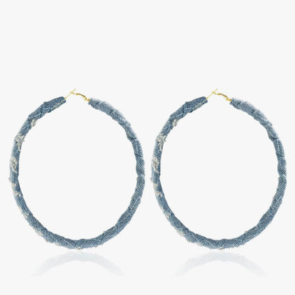 Denim Dreams Hoops – Trendy, Stylish Hoop Earrings for Every Look