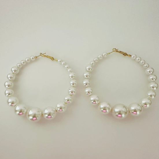 Affordable Large Pearl Earrings Perfect for any occasions 