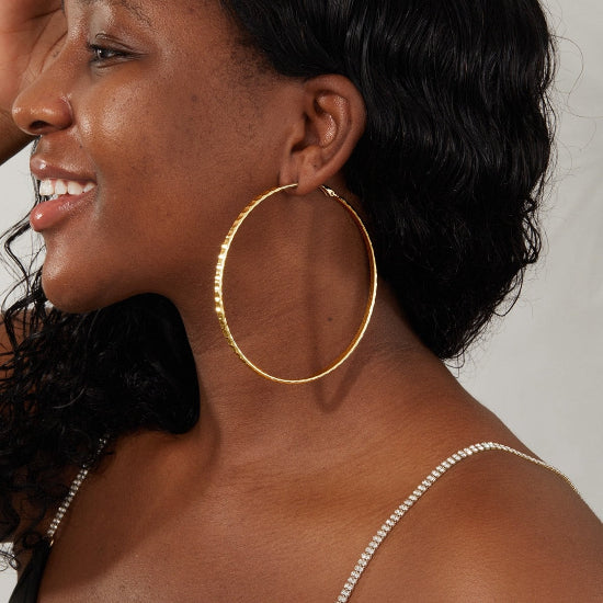 Large Affordable Gold Hoop Earrings for every Occasion 