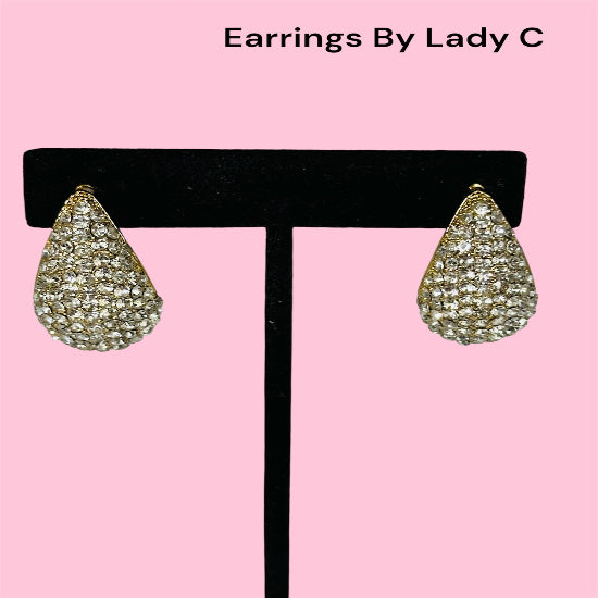Crystal Glow Studs rhinestone stud earrings with elegant sparkle