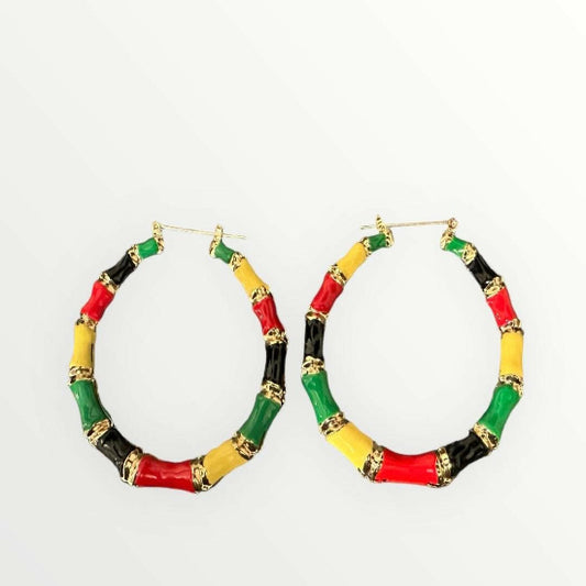 Jamaica Color Hoop Earrings | Vibrant & Bold Accessories