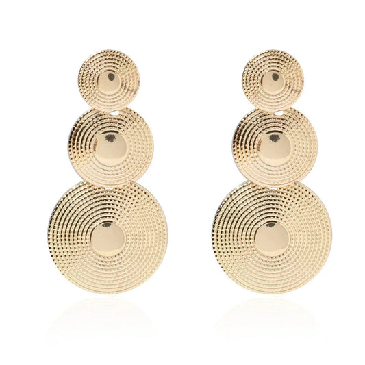 Round Drop Earrings