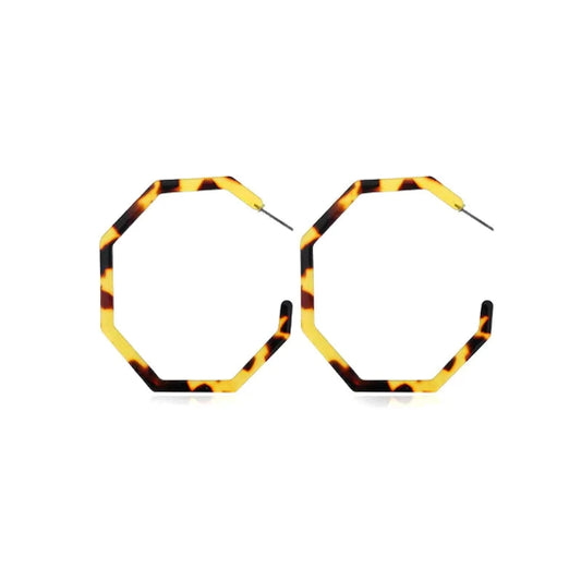 Brown Leopard hoop Acrylic affordable and attractive.  

