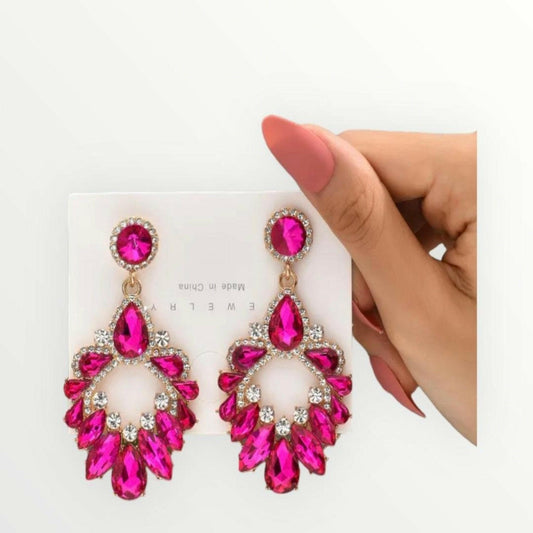 Plated Rose Earrings